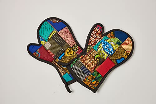 Handmade oven mitts from Tanzania