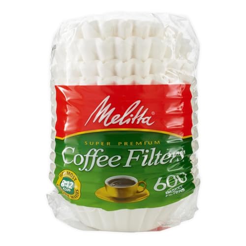Melitta Basket Coffee Filter - White, 8-12 Cup, 600 Count