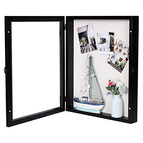 16X20 Shadow Box Display Case, Extra Large Shadow Box With Door And Metal Lock For Keepsake Photos Tickets Flowers Bouquet Memorial Items Collages (Black) #TOP5