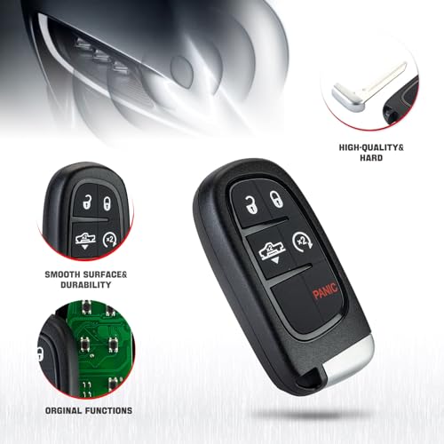 Télécommande Dodge Ram GQ4-54T 5 boutons clé de proximité 433MHz