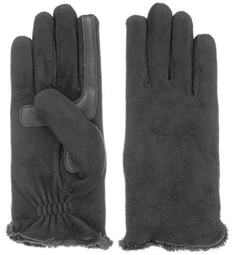 Isotoner womens Stretch Fleece Glove - Microluxe Heather Grey One Size