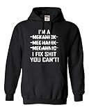 Go All Out XXX-Large Black Adult I'm A Mechanic But I Can't Spell Funny Sweatshirt Hoodie