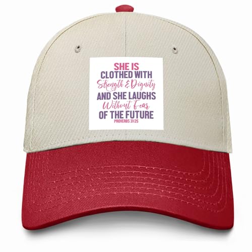 She is Clothed with Strength and Dignity Golf Hat Cycling