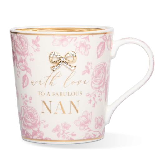 Lesser & Pavey Madelaine by Hearts Design Madelaine Nan Mug 350ml for Coffee Tea and Hot Drinks | Fine China Coffee Mugs for Daily Use | Mothers Day Gifts for Women