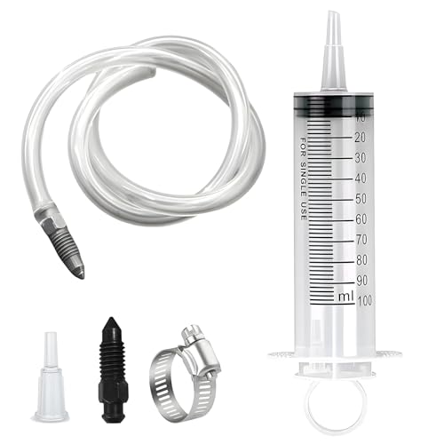 Fifatopo Hydraulic Disc Brake Bleeding Kit, 100ml Syringe With Hose, Oil Flui...