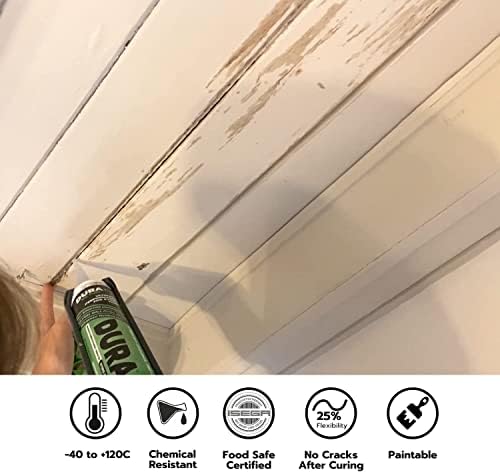 MAXAM DURA+ All-In-One Hybrid Polymer Adhesive and Sealant: Waterproof, Extreme High Bond Strength, Replaces Silicone, Long-Lasting & Anti-Mould, Superior For Sanitaryware (290ml - Anthracite Grey)