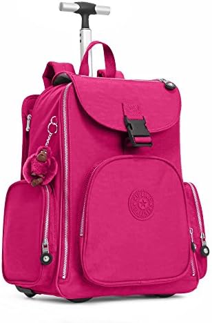 Kipling Luggage Alcatraz Wheeled Backpack with Laptop Protection, Berry
