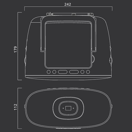Muse MD-202 RDW Radio Portable Blanc
