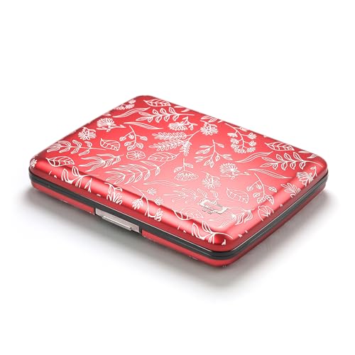 Image of OGON -DESIGNS- Aluminum wallet, Large capacity with metal lock, RFID Protection against fraud and demagnetization, Smart Case OSLO Large model