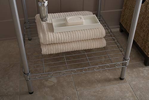 STERLING 996-0 Latitude 25-inch by 22-inch Top-mount Single Bowl Vikrell Utility Sink with Stand, White - Thumbnail 7