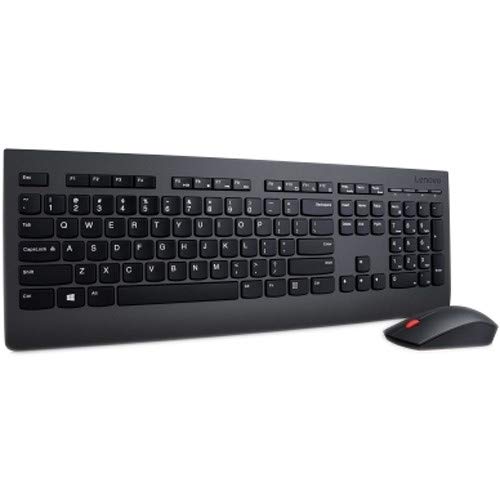 Lenovo Professional Wireless Keyboard And Mouse Combo Kit, Black #TOP1