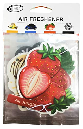 Air Jungles Car Air Fresheners Hanging 6 Count, Variety Car Scents Air Freshener, Natural Essential Oil For Car Fragrance, Air Fresheners With Odor Eliminator For Automotive, Home, And Office #TOP3