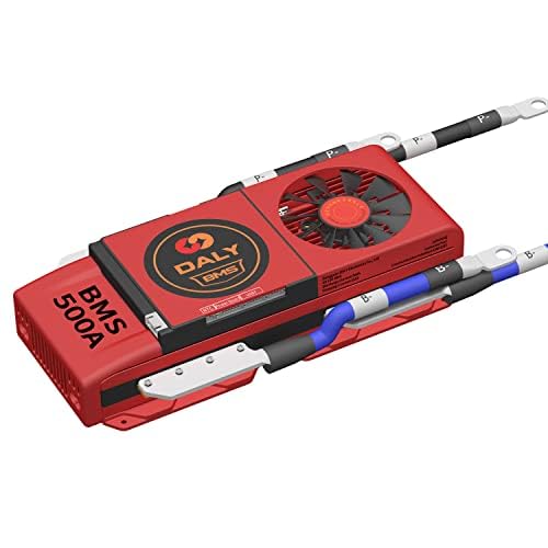 DALY - DALY Smart BMS LiFePo4 4S 12V 500A mit Lüfter, mit App zur Überwachung sichtbarer Daten, Bluetooth-Modul, UART-Kommunikation für die Verwaltung von 3,2-V-Lithiumbatterien