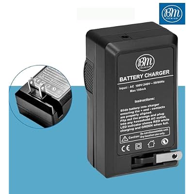 BM Premium 2 Pack of EN-EL23 Batteries and Battery Charger for Nikon Coolpix B700, P900, P600, P610, S810c Digital Camera
