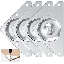 LEIFIDE 4 Pack Heavy Duty Table Leg Brackets, 5.5"x3.5" Galvanized Steel Mounting Plates for Workbench Desk Reinforcement, Rust-Resistant Furniture Hardware