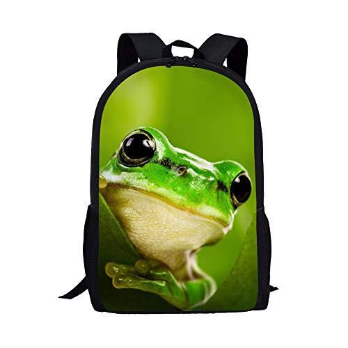Beauty Collector Customized Children School Backpack Frog Animal Book Bags for Boys Kids Girls