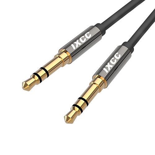 iXCC 8 Feet Male to Male 3.5mm Universal Aux Audio Stereo Cable Cord [Ultra-Slim] for Car and All 3.5mm-Enabled Devices, Apple, Samsung, Android, Windows and MP3 Player