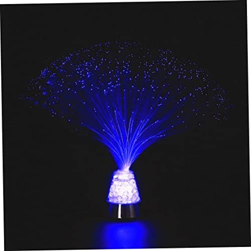 Muzrunq Fibre Optic Lamp Led Color Changing Night Light Mood Relaxing Light with USB Cable Fibre Optic Ice Crystal Lamp Color Changing Night Light Led Table Lamp (no Battery)