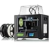 Bresser 2010500 3D Drucker T-REX WLAN FFF-3D Drucker mit Twin Extruder (zweifarbig), LCD Touchscreen und geschlossenem Ganzmetall-Rahmenkorpus für eine Baugröße bis 227x148x150mm, schwarz, groß