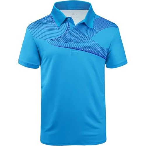 ZITY Golf Polo Shirts for Men Short Sleeve Athletic Tennis T-Shirt Blue Purple XX-Large