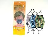 3 Pcs 3 Plis Masques Premium Enfants (Categorie 1 UNS 1 Normes AFNOR Normes DGA) Protection 97%, Lavable 50 Fois, Bandes Elastiques Ajustables