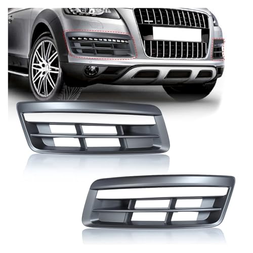 Couvercle de calandre noir résistant pour pare-choc avant Q7 DRL