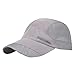 HZMM Berretto da baseball unisex con coda di cavallo e panini, con visiera Trucker Messy Plain Baseball Caps Estivo Traspirante Berretto Fitness Studio Attivo Sport Corsa, grigio, Taglia unica