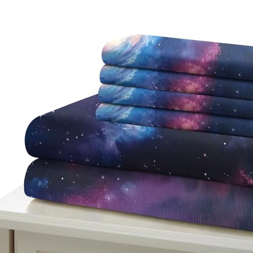 Housse de couette 3D espace en microfibre résistante et douce - 7