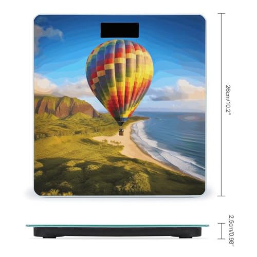 Báscula Digital para Baño con Display LCD y Vidrio Templado miniatura 2