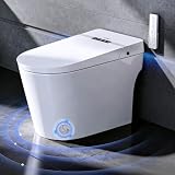 Smart Toilet,Smart Toilet with Bidet Built in,Auto Open Close, Foot Sensor, 1000g MaP Auto Flushing,Smart Heated Seat,Air Dryer, Digital Display
