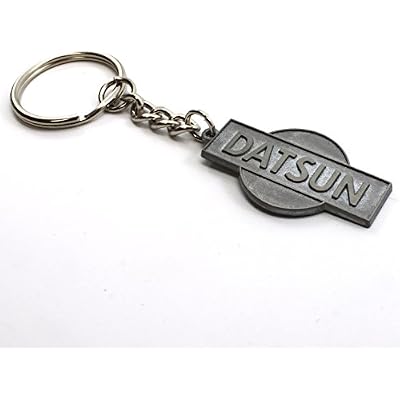 Rotary13B1 Datsun Key Chain - Style A Pewter