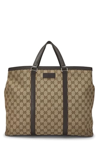 Gucci, Pre-loved Original GG Canvas Joy Tote Large, Brown