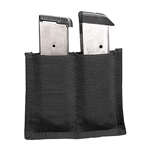Stealth Hook & Loop Double Clip Pouch Magazine Holder Gun Safe Accessory (3)