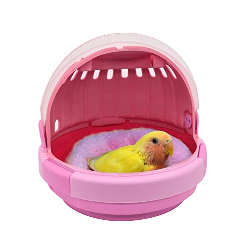 AUTOECHO Porte-Oiseaux, Capsule Spatiale Bubble Bird Voyage Sac À Dos avec Coussin, Cage De Sortie Perroquette Chaude Portable, Cage De Voyage des Oiseaux, Vision Oiseau Cage, 7.28x6.5inch