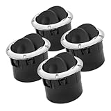 Ventilación de aire acondicionado for coche, salida A/C plateada, 8200464605 687606360R 8200212480 for Duster, Master, Dacia, Logan, Sandero(4pcs Sliver)
