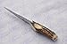 Genuine Sambar Stag Handle Sheffield Sgian Dubh Boxed with Leather Sheath Stamped Sheffield England
