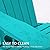 LUE BONA HDPS Adirondack Chairs, Fire Pit Outdoor Chair Weather Resistant with Cup Holder, Modern Plastic Chair Plastic for Patio, Deck, Proch, 350LBS, Aruba Blue