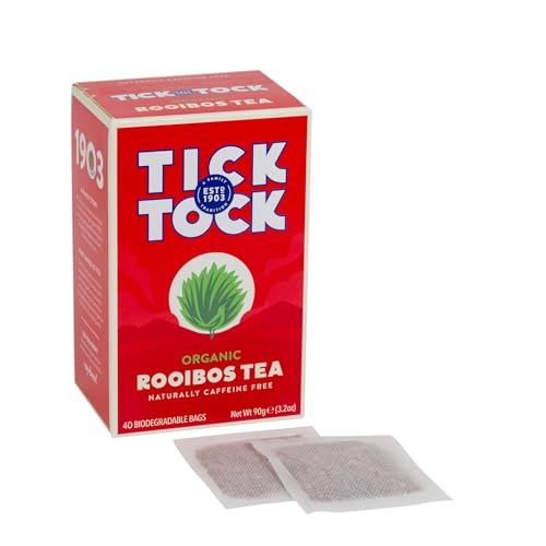 Tick Tock Tè Rooibos Biologico 40 Bustine Biodegradabili 90g
