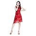 BALALALA Vestido Baile Latino,Vestido Baile Latino NiñA,Lentejuelas Mujer Maillot Danza CláSica Falda...