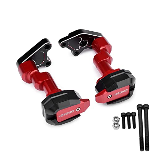LEDISHUN Motorcycle Falling Protection Frame Slider Guard Anti (fit for CFMOTO Vehicle) 400NK 650NK (Red,400NK/650NK)