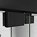 DreamLine Encore 44-48 in. W x 76 in. H Semi-Frameless Bypass Shower Door in Satin Black, SHDR-1648760-09