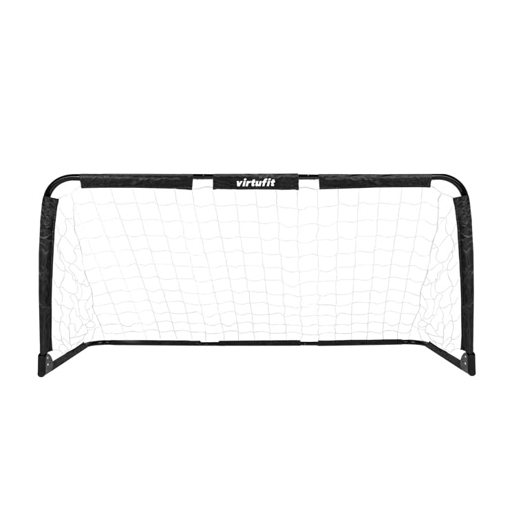 VirtuFit Porta da calcio pieghevole – Porta da calcio – 90 x 60 cm (set di 2) – Nero