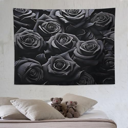 Rose Tapisserie Murale Suspendue 150x200cm en Tissu pour Salon