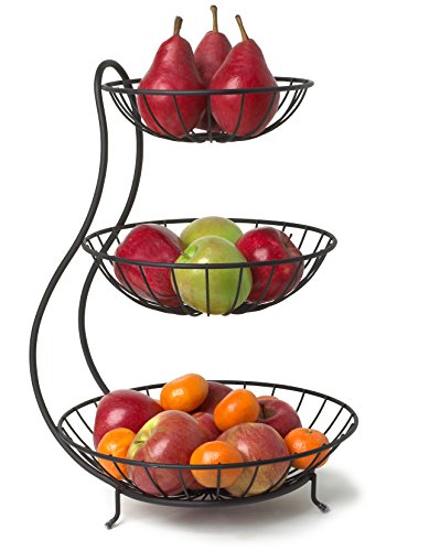 Spectrum Diversified Yumi Arched 3 Tier Server, Black #TOP4