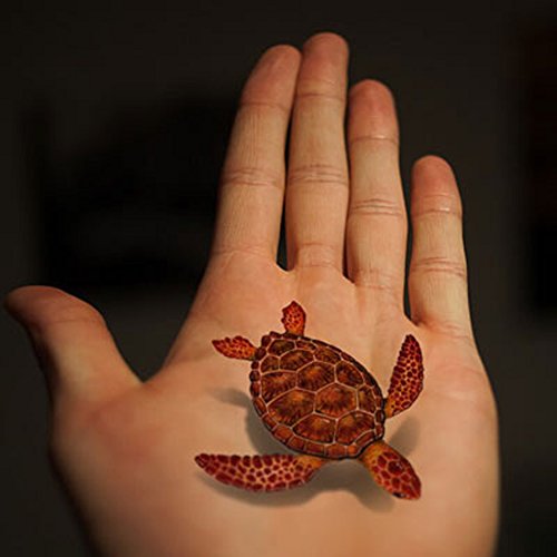 Tafly Transfer Tattoo 3D Fish Turtle Reptile Body Art Stickers 5 Sheets #TOP9