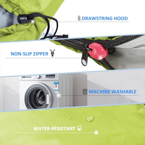 image for oaskys Camping Sleeping Bag - 3 Season Warm & Cool Weather - Summer Sp