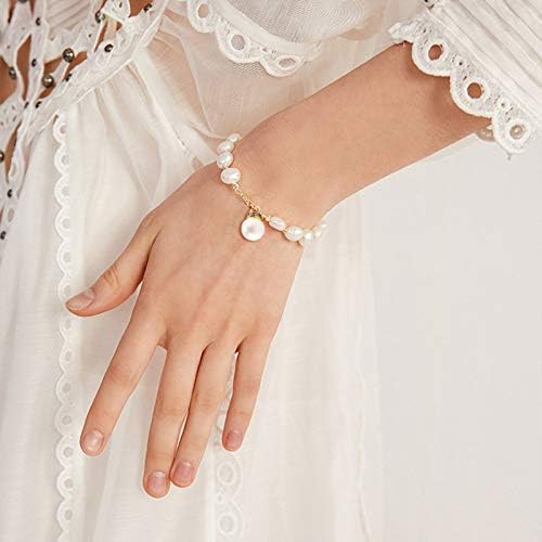 Airssory 50 Pcs Vintage Imitated Pearl Pendants with Crystal Rhinestone Faux Pearl Beads Charms Bulk for Necklace Bracelet Earrings Jewellery Making DIY Accessories - 12x19.5mm