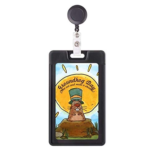 Étui pour badge rétractable à forte tension Groundhog Day