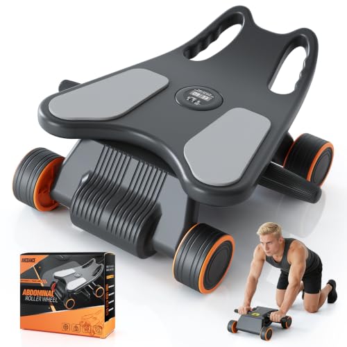 Ab Roller with Elbow Support, 4 Wheels