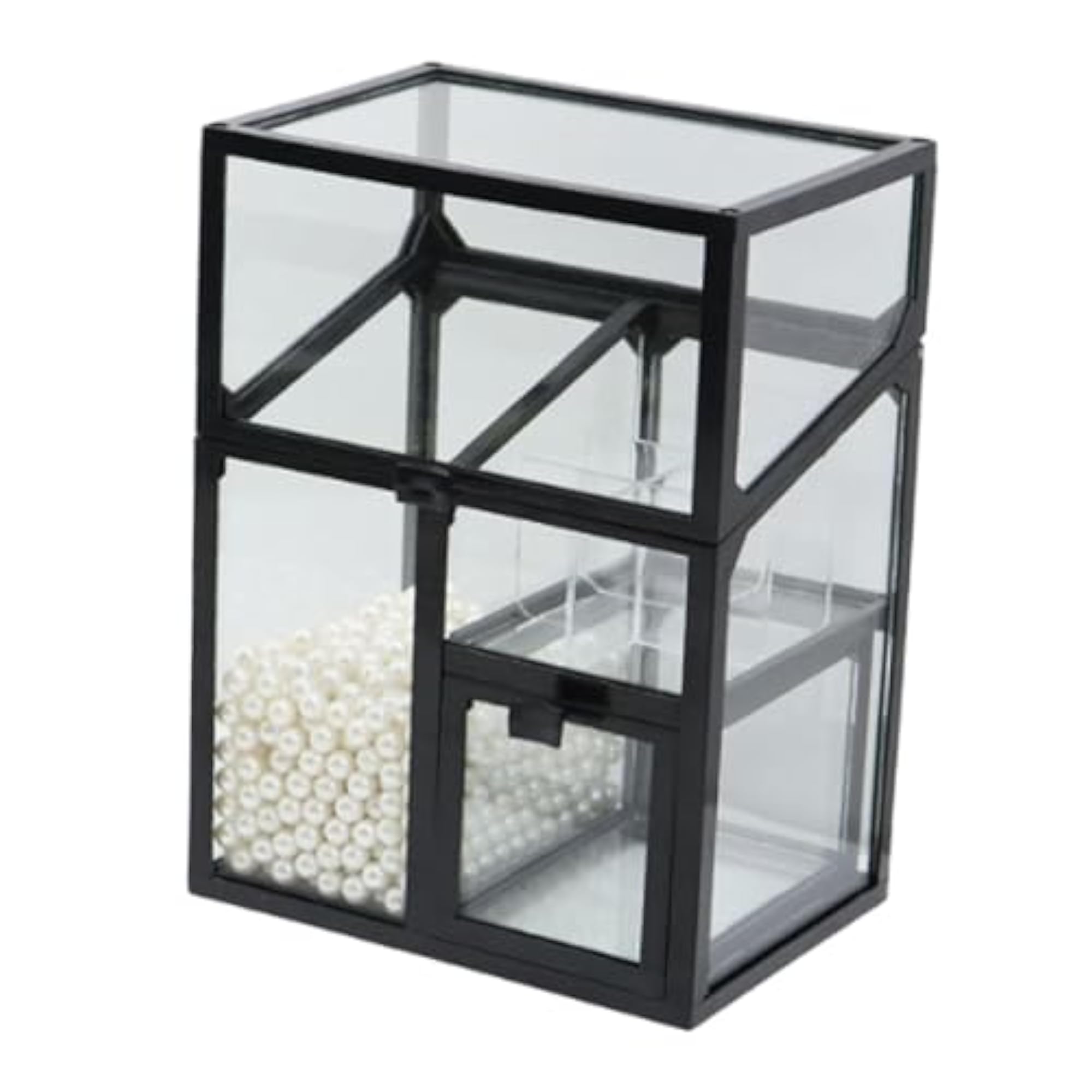 Portable Makeup Brush Holder for Countertop, Black